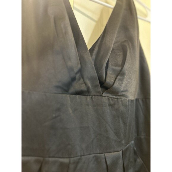 Bisou Bisou Women's Little Black Cocktail Dress V-Neck Sleeveless Size 14 - Picture 3 of 5